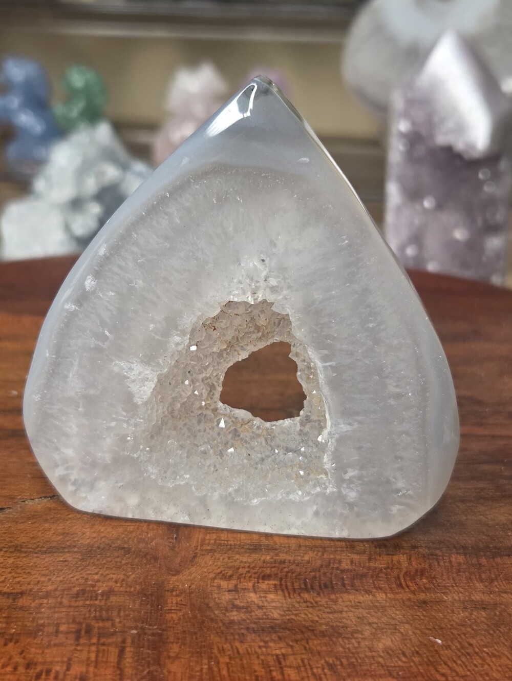 Druzy Agate Flame 3 In (Harmony) - Picture 1 of 4